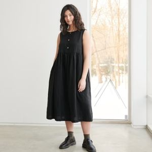 Linenfox Joy dress (pine green)